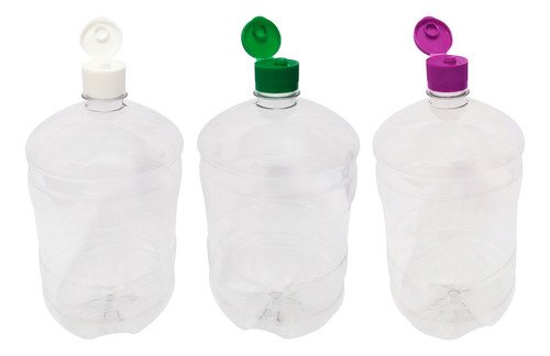 22 Frascos Plástico Cristal Pet De 2l Com Tampa Fliptop Gro - Imagem 2