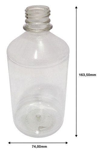 12 Frascos Plástico Cristal Pet 500ml Tampa Aluminio S/ Far - Imagem 4