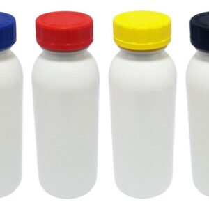 19 Frascos Plásticos Branco Pet 300ml Com Tampa Child Det