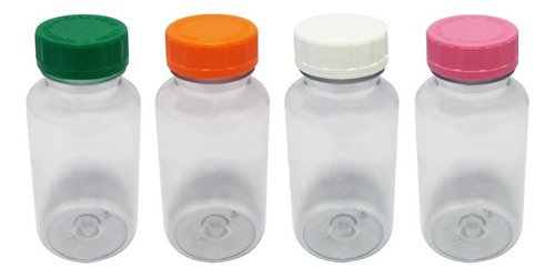 210 Frascos Plásticos Cristal Pet 240ml Com Tampa Child Sup - Imagem 2