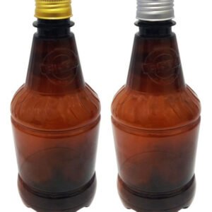 40 Frascos Plástico Âmbar Pet 500ml Tampa Aluminio S/ Gr2