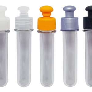 23 Preforma Cristal 37ml Pet 33g Tubete 12cm Tampa Pushpull