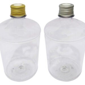 6 Frascos Plásticos Cristal Pet 1l Tampa Difusor C/ F Sab