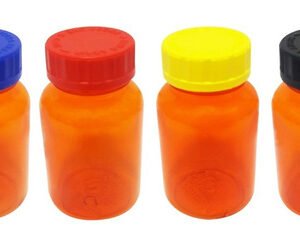 308 Frascos Plásticos Laranja Pet 150ml Com Tampa Child Sup