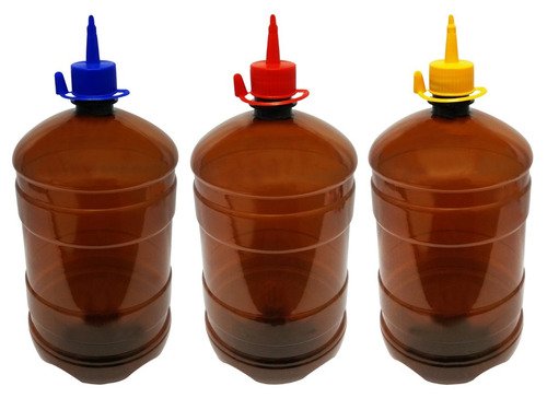 60 Frascos Plástico Âmbar Pet 2l C/ Bico Aplicador Gro