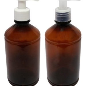 40 Frascos Plástico Âmbar 500ml Válvula Bico Pato S Far