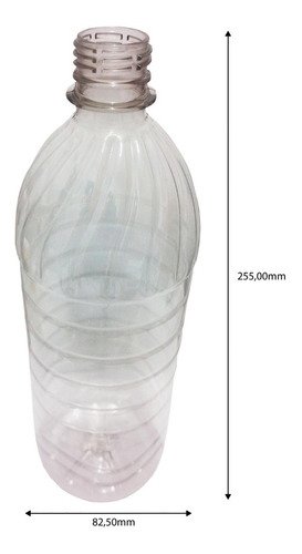 122 Frasco Plástico Cristal Pet 1l Tampa S Batoque Suc - Imagem 9