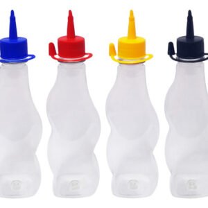 260 Frascos Plástico Cristal Pet 380ml C/ Bico Aplicador Cat