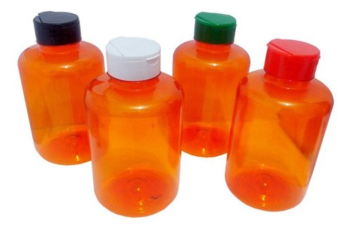 40 Frasco Plástico Laranjado Pet 500ml Tamp Fliptop Cap Sup - Imagem 3