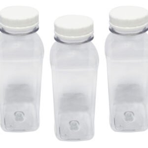 90 Frasco Plástico Cristal Pet 300ml Tam Rosca S/ Lacre Qua