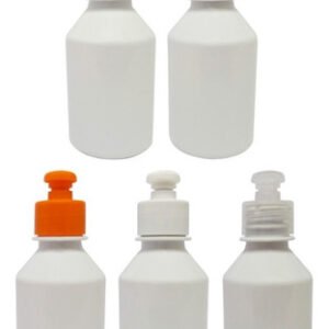 162 Frascos Plástico Branco Pet 120ml C/ Tampa Pushpull Far