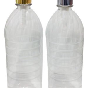 52 Frascos Plásticos Cristal 1l Válvula De Bico Pato L Suc