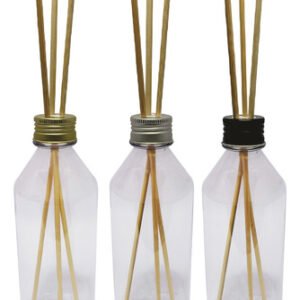 210 Frascos Plástico Cristal 500ml Tampa Difusor Varetas Cos