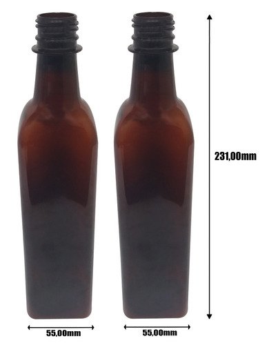 48 Frascos Plástico Âmbar Pet 500ml C/ Bico Aplicador Aze - Imagem 6