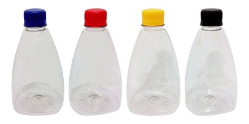 96 Frasco Plástico Cristal Pet 500ml Tampa S Batoque Pir