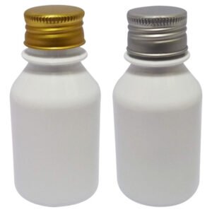 939 Frascos Plástico Branco Pet 100ml C Tampa Aluminio S/ F