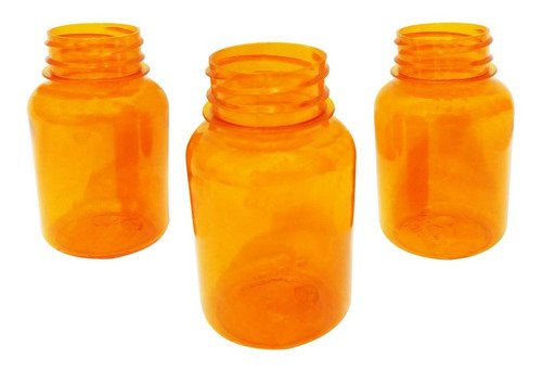 308 Frascos Plásticos Laranja Pet 150ml Com Tampa Child Sup - Imagem 3