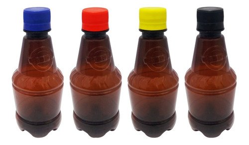 306 Frascos Plástico Âmbar Pet 300ml Cerveja Tampa Lacre Gr2