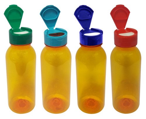 163 Frascos Plástico Laranja Pet 300ml Tampa Fliptop Cap Det - Imagem 2