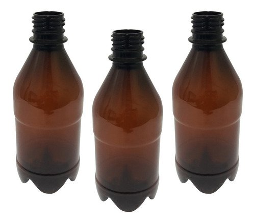 16 Frasco Plástico Âmbar Pet 350ml Tampa S Batoque Agu - Imagem 6