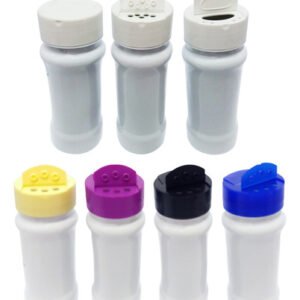 702 Frascos Plástico Branco Pet 120ml Tempero Fliptop Con