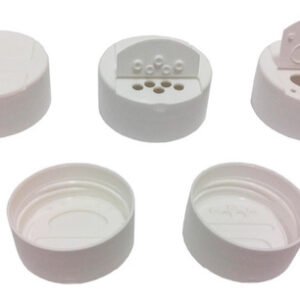 45 Tampas Plástica Colorida Rosca Fliptop Tempero Bocal 38