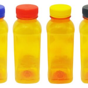 374 Frascos Plástico Laranja Pet 300ml Tampa Rosca Lacre Qua