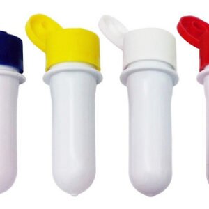 47 Preforma Branca 18ml Pet 17g Tubete 8cm Tampa Fliptop