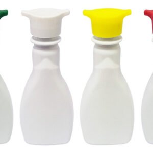 110 Frasco Plástico Branco Pet 200ml Tampa Rosca 2 Bico Mol