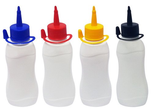 260 Frascos Plástico Branco Pet 200ml C/ Bico Aplicador Cat