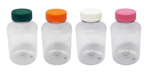 12 Frascos Plásticos Cristal Pet 500ml Com Tampa Child Sup - Imagem 2