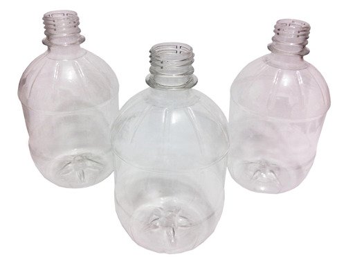 40 Frasco Plástico Cristal Pet 500ml Tampa Rosca 2 Bico Cac - Imagem 3