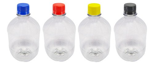 182 Frasco Plástico Cristal Pet 500ml Tampa S Batoque Cac