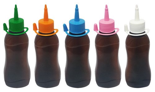 460 Frascos Plástico Âmbar Pet 200ml C/ Bico Aplicador Cat - Imagem 2