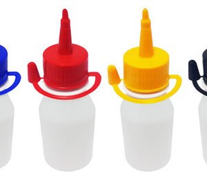 60 Frascos Plásticos Branco Pet 60ml Tampa Bico Aplicador