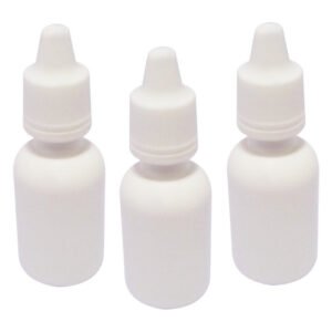 700 Frasco Plástico Branco Pe 15ml C/ Tampa Lacre Gotejador