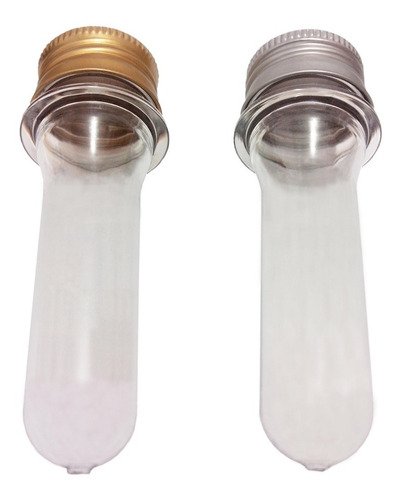 16 Preforma Cristal 15ml Pet 17g Tubete 9cm Tam Aluminio S/ - Imagem 2