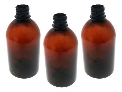 48 Frascos Plástico Âmbar Pet 500ml Vazios Sem Tampas Sab