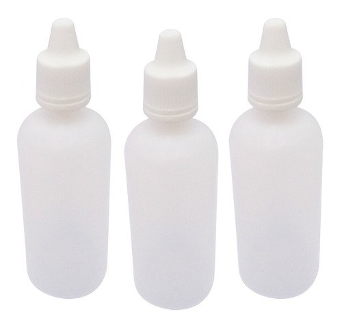 310 Frasco Plástico Incolor Pe 60ml C Tampa Lacre Gotejador