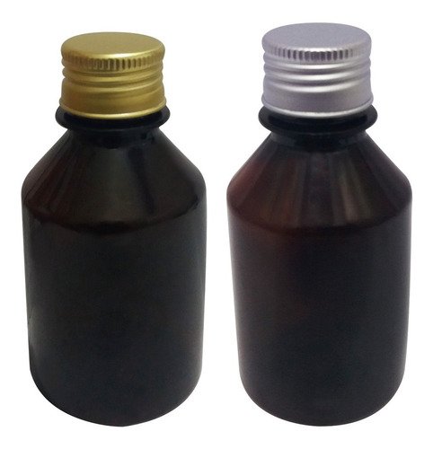 693 Frascos Plástico Âmbar Pet 150ml C Tampa Aluminio S/ F