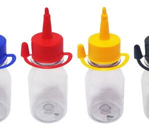 45 Frascos Plásticos Cristal Pet 100ml Tampa Bico Aplicador