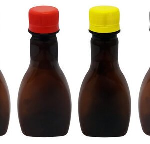 116 Frascos Plástico Âmbar Pet 200ml Tampa Rosca Lacre Mol