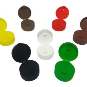 64 Tampas Plásticas Coloridas Batoque Fliptop Bocal 38