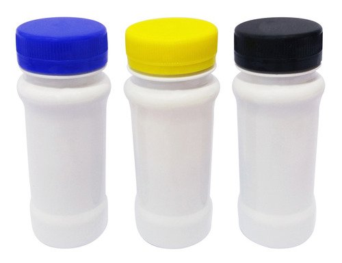 38 Frascos Plástico Branco Pet 120ml Tampa Rosca Lacre Con