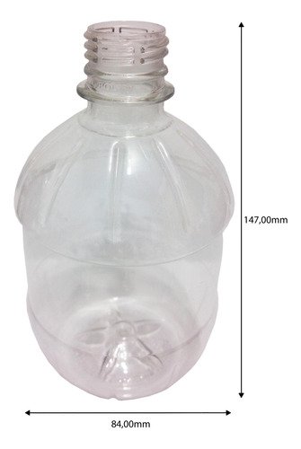 10 Frasco Plástico Cristal Pet 500ml Tampa Difusor C/ F Cac - Imagem 4