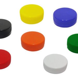 60 Tampas Plásticas Coloridas Rosca Com Lacre Bocal 38
