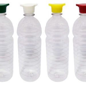 27 Frasco Plástico Cristal Pet 900ml Tampa Rosca 2 Bico Sho