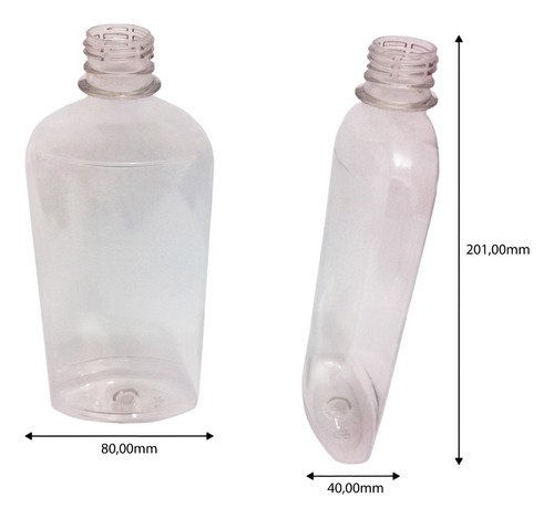 132 Frasco Plástico Cristal Pet 400ml Tampa Rosca 2 Bico Min - Imagem 6