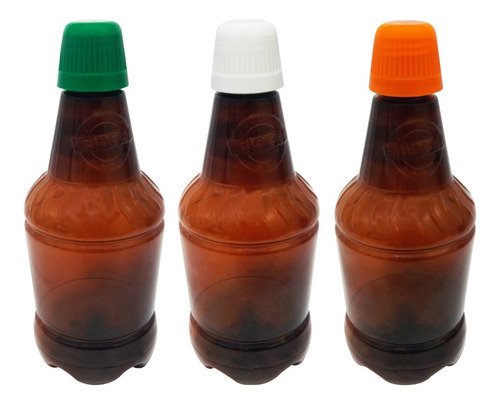 10 Frasco Plástico Âmbar Pet 500ml Tamp Dosadora 20ml Gr2