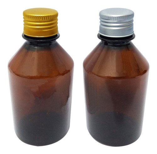 171 Frasco Plástico Âmbar Pet 250ml Tampa L Batoque Far